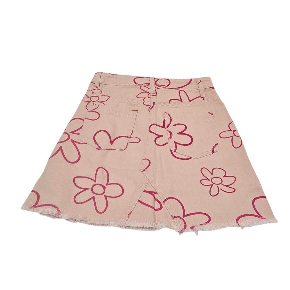 Bailey Rose Mini Skirt Size Small Pink Denim
